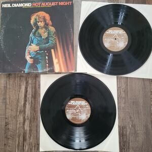 Neil Diamond Vinyl 2 LP Hot August Night Pinckneyville Pressing VG+